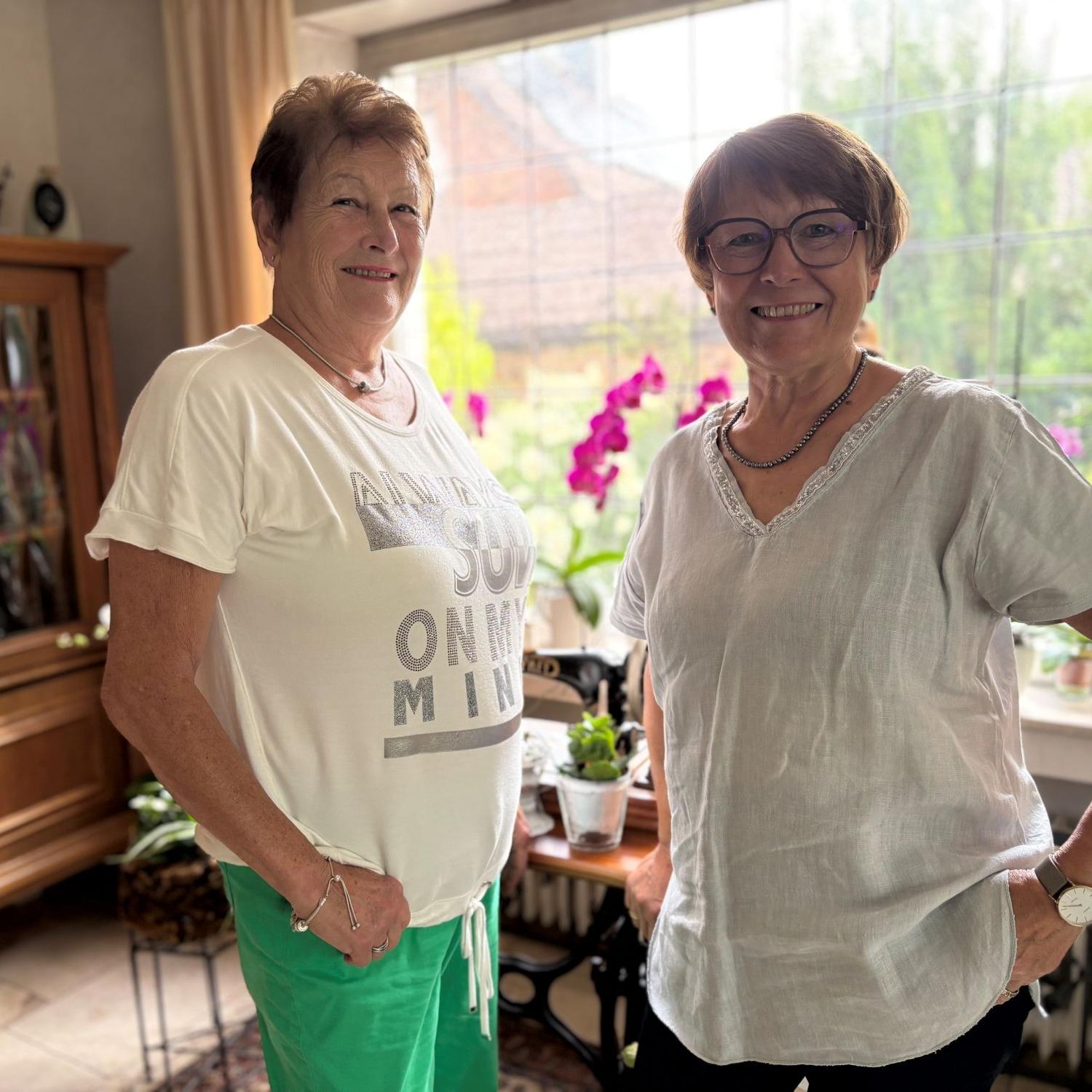 Maria Lonnendonker (l.) und Anita Jepkens arbeiten im kfd-Vorstand.