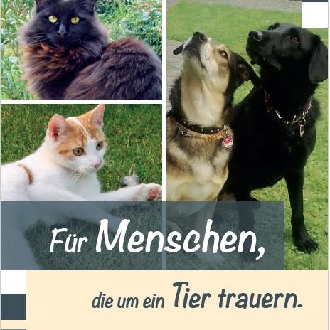 Flyer Für Menschen, die um ein Tier trauern.