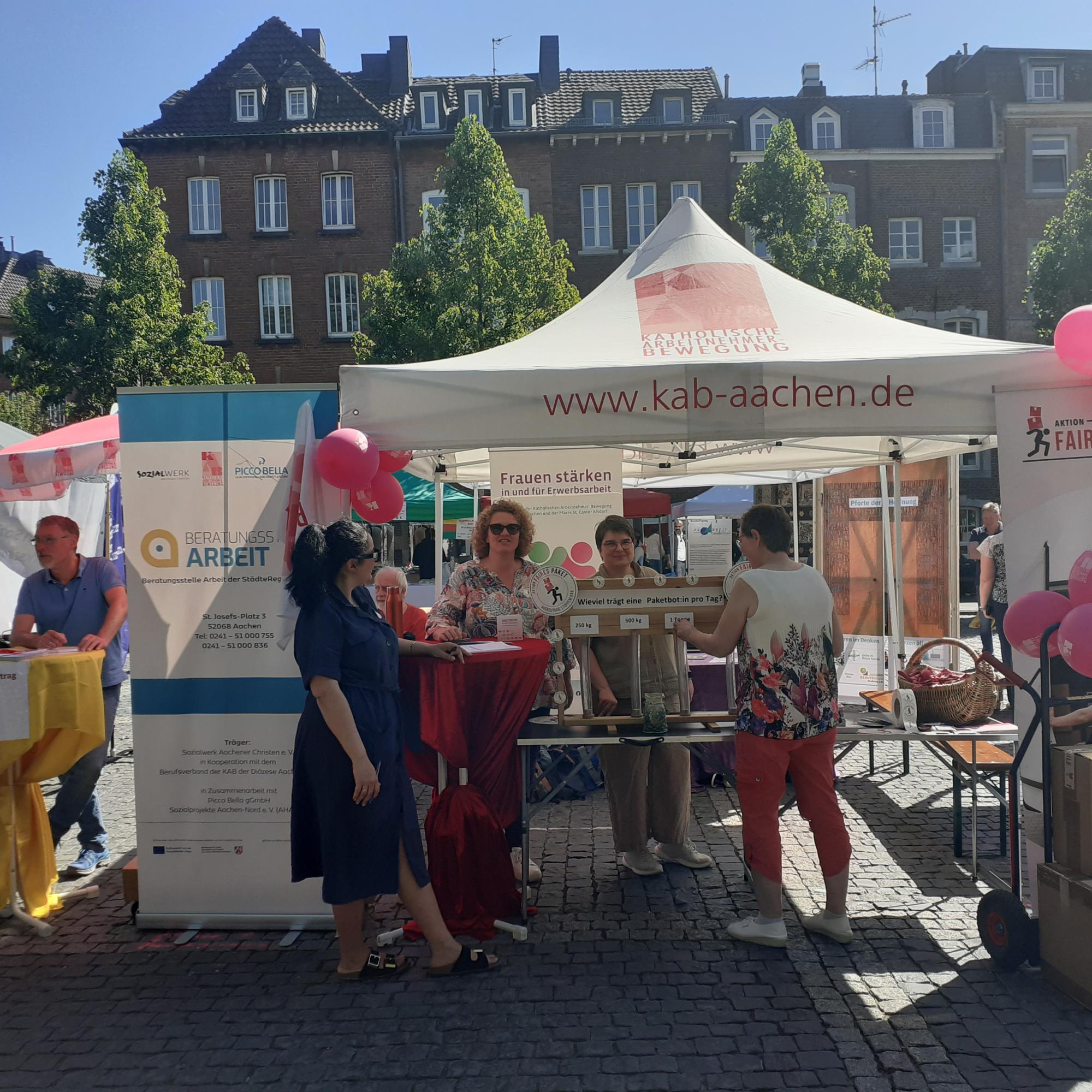 1. Mai 2025: Infostand Katschhof Aachen